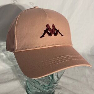 Kappa Pink Coral Beige Baseball Hat Authentic Meppel